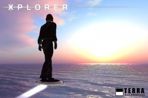 Terra Xplorer is a hover platform that goes with you through teleport.