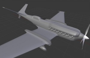 My retro hot-rod plane in Blender (work in progress)