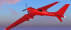 My new plane (as yet nameless) takes its first flight on the Beta Grid in Second Life.