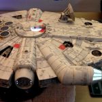 A view of the Millennium Falcon